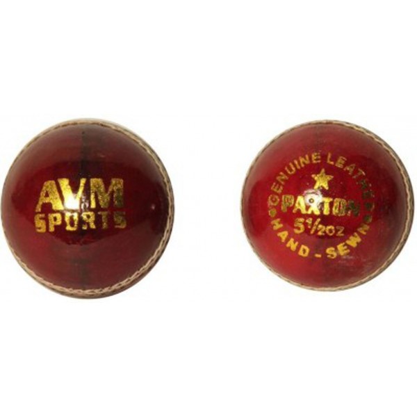AVM Paxton Red Cricket Ball (Pack of 2)